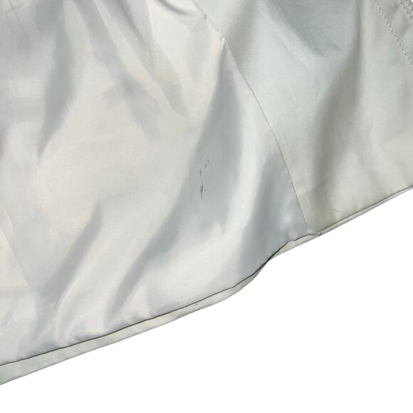 ANN TAYLOR Cream Double Breasted Trench Coat W/ Belt Size S - Picture 6 of 12